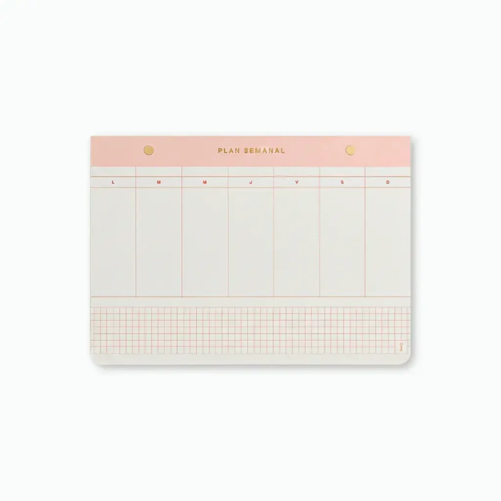 PLANIF.SEMANAL HORIZONTAL 17x25cm.52hjs.FERA