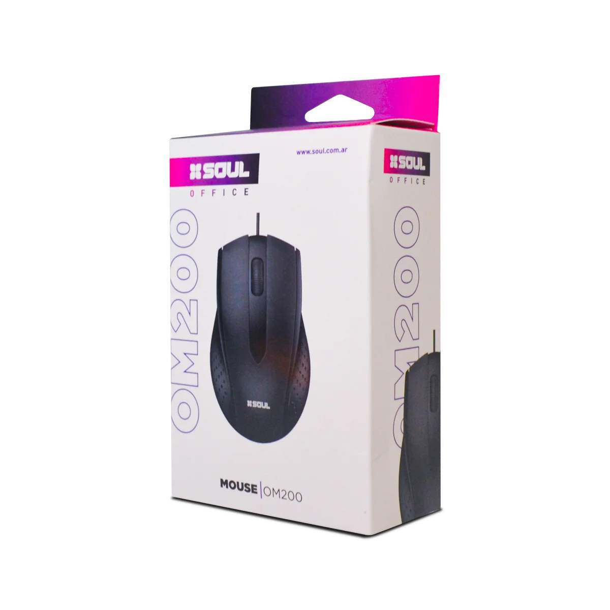 MOUSE OPTICO OFFICE M200 NEGRO SOUL.