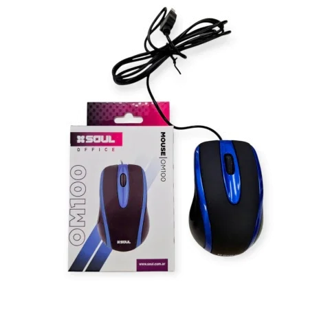 MOUSE OPTICO OFFICE M200 AZUL SOUL.