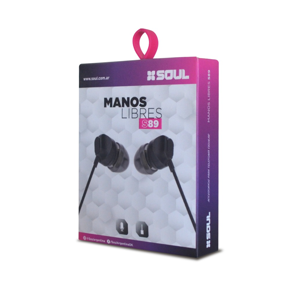 AURICULAR MANOS LIBRE S89TNE NEGRO TIPO C SOUL