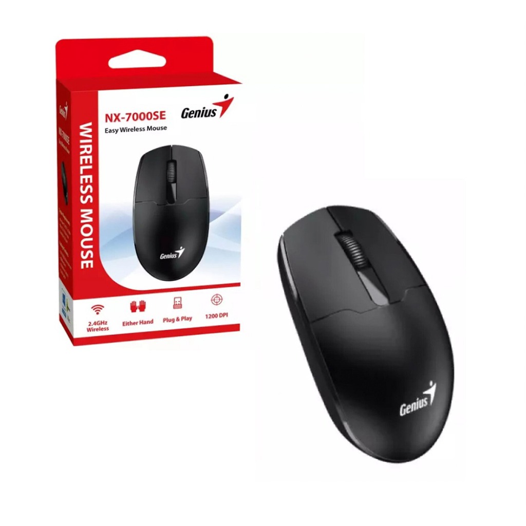 MOUSE USB INALAM.WIREL NX 7000SE  NEGRO GENIUS 