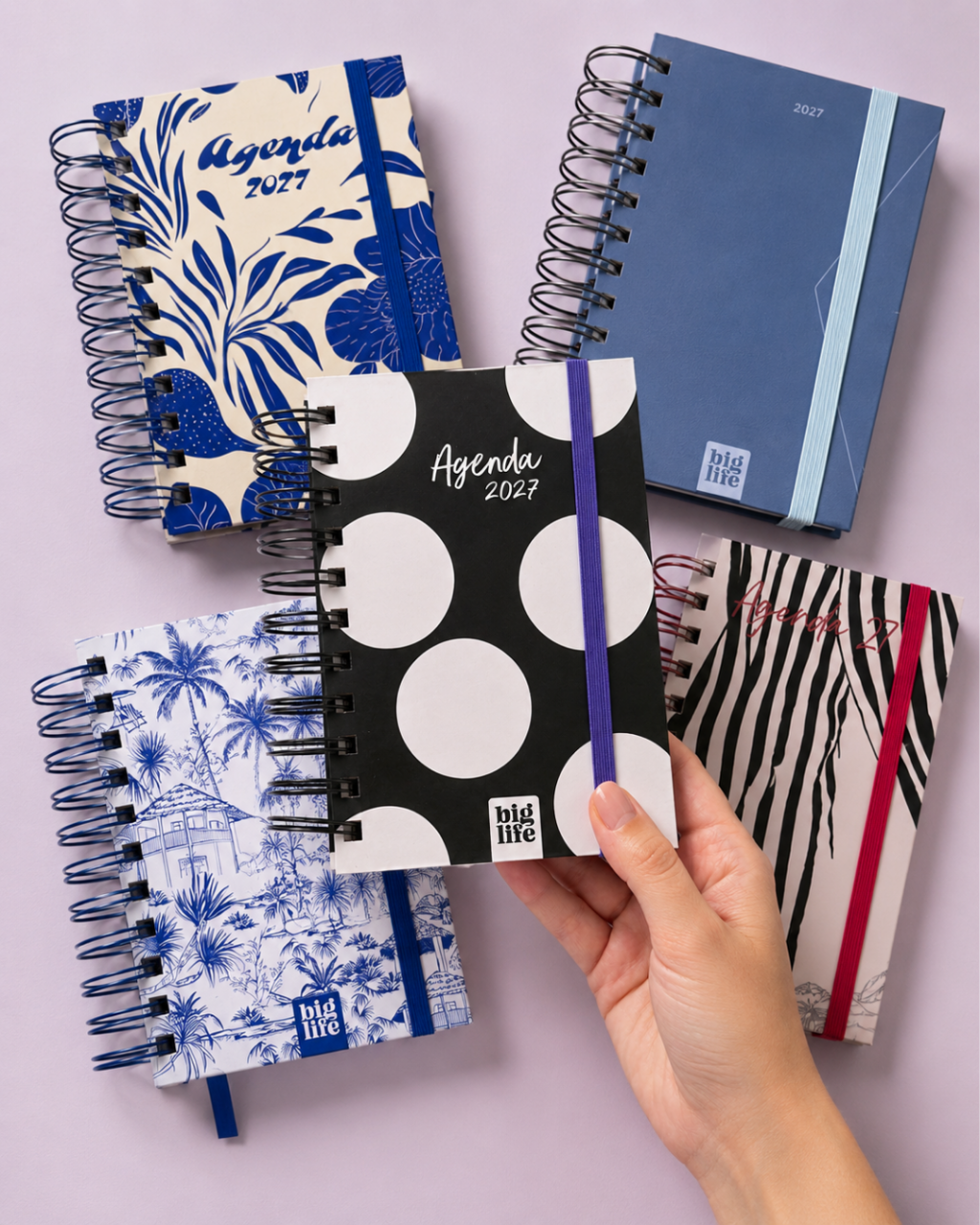 AGENDA *6 DIARIA C/ESP.10x15 LUNARES BIG LIFE