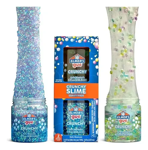 CRUNCHY SLIME VARIETY PACK X 2 . ELMERS