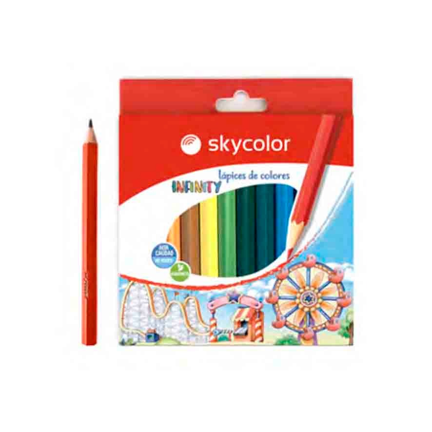 LAPICES COLORES x12u.CORTOS SKYCOLOR