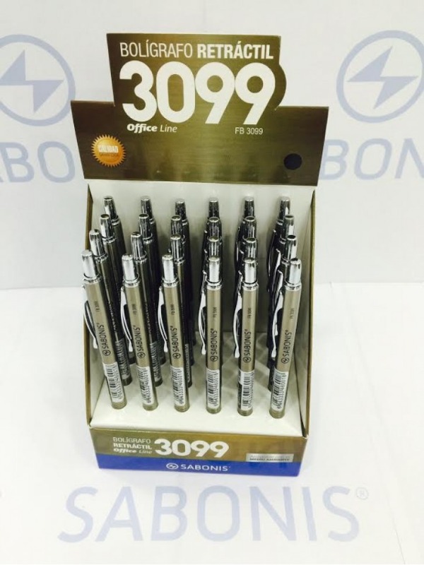 BOLIGRAFO RETRACTIL 0.7mm. SABONIS 3099 METAL