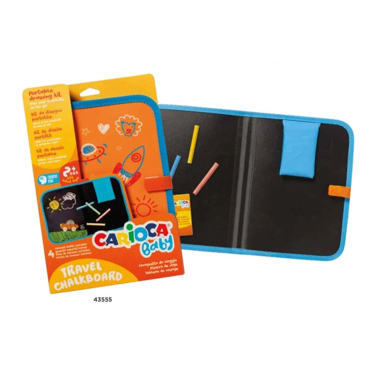 PIZARRA PORTATIL+TIZAS BABY CARIOCA