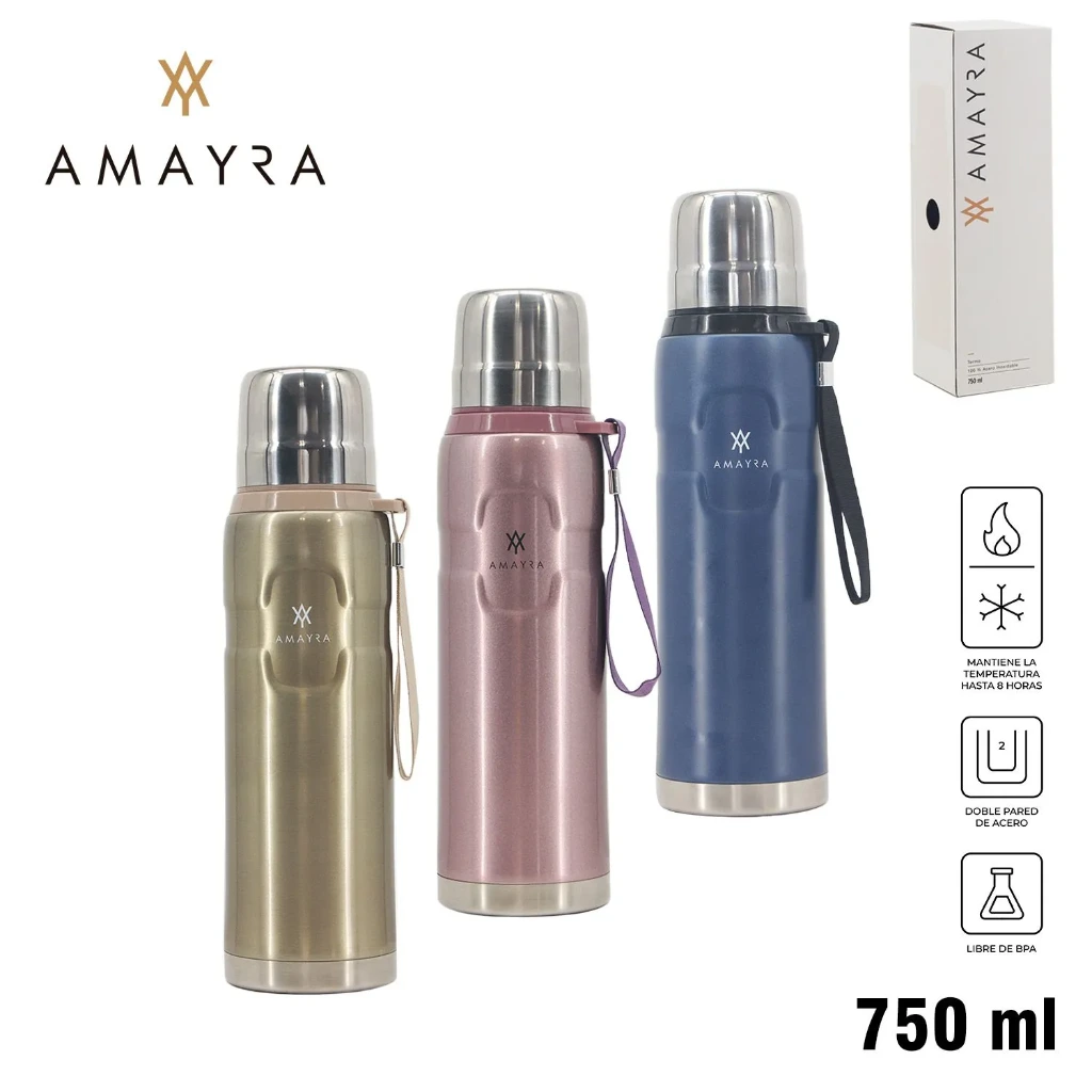 TERMO 750ml. METAL/OPACO AMAYRA