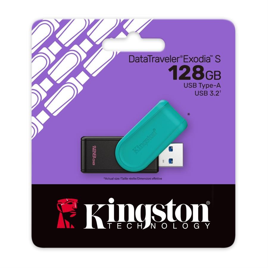 PEN DRIVE 3.2 DTXS 128 GB  EXODIA KINGSTON