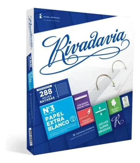 REP.ESC.288HR RIVADAVIA EXTRA BCO