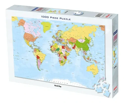 PUZZLE DE 1000 PZAS.MAPA MUNDIAL