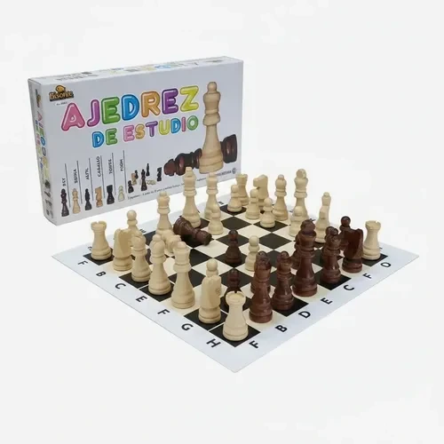 AJEDREZ DE ESTUDIO MADERA BISONTE