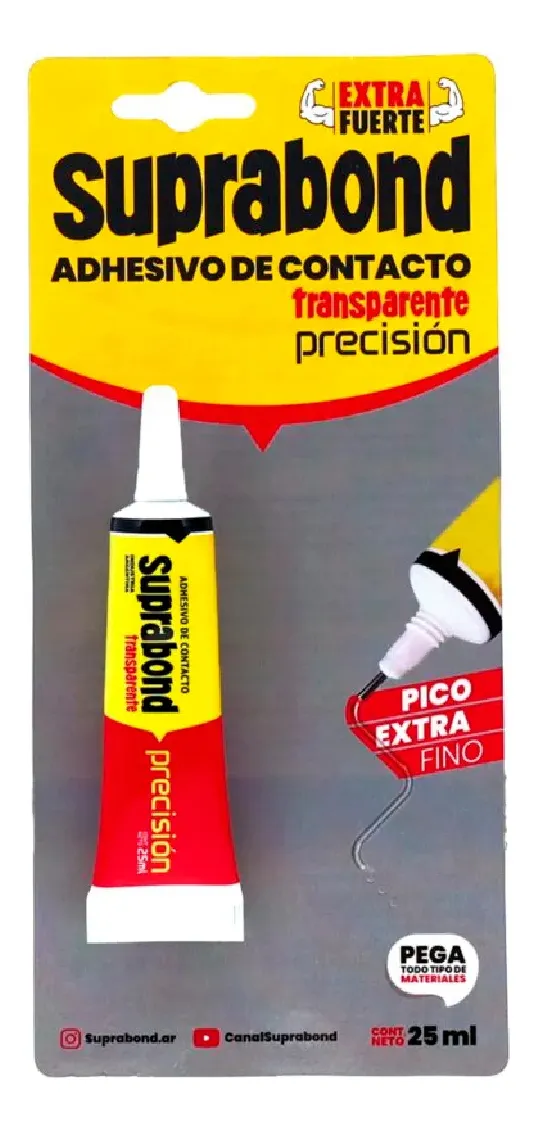 ADHES. CONTACTO PRECISION 25ML TRANSP. SUPRAB