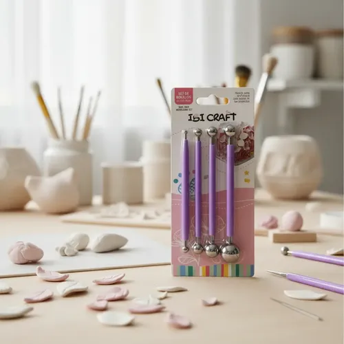 SET BOLILLOS P/PORCELANA METAL IBI
