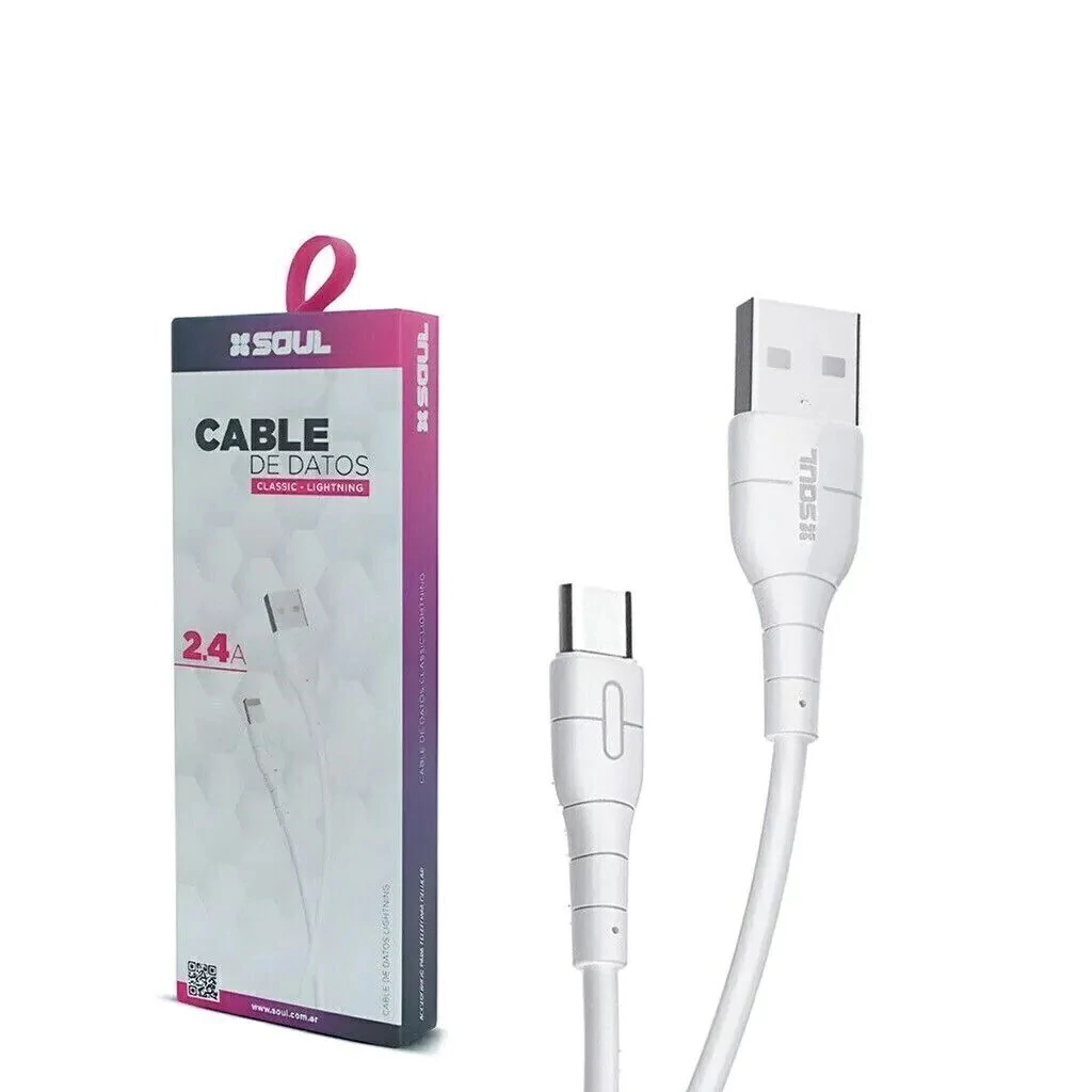 CABLE DE DATOS 1m CLASSIC IPHONE USB CLIPH SOUL