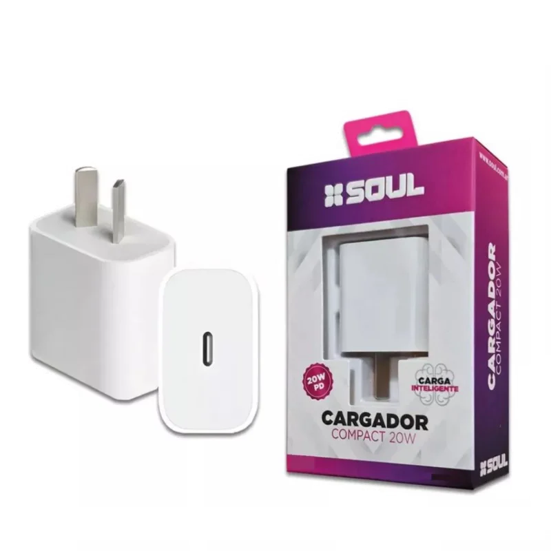CARGARDOR COMPACT 20W TIPO C SOUL