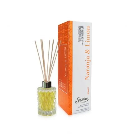 DIFUSOR C/VAR. NARANJA & LIMON SAPHIRUS PREMIUM