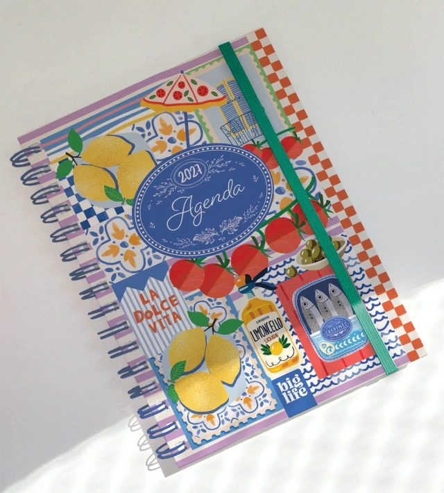 AGENDA DIARIA C/ESP.16X22cm.DOLCE VITA BIG LIFE