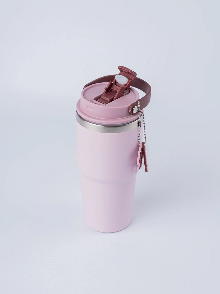 VASO 600ml.C/TAPAyPICO TERMICO MALBEC FW