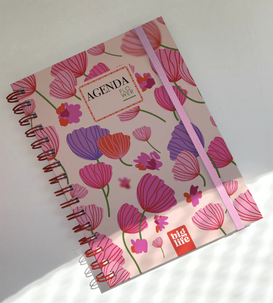 AGENDA N°7 DIARIA C/ESP.16X22C m.FLOWER BIG LIFE