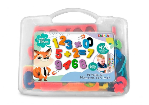 MI VALIJITA NUMEROS C/IMAN 45 pzas. KREKER