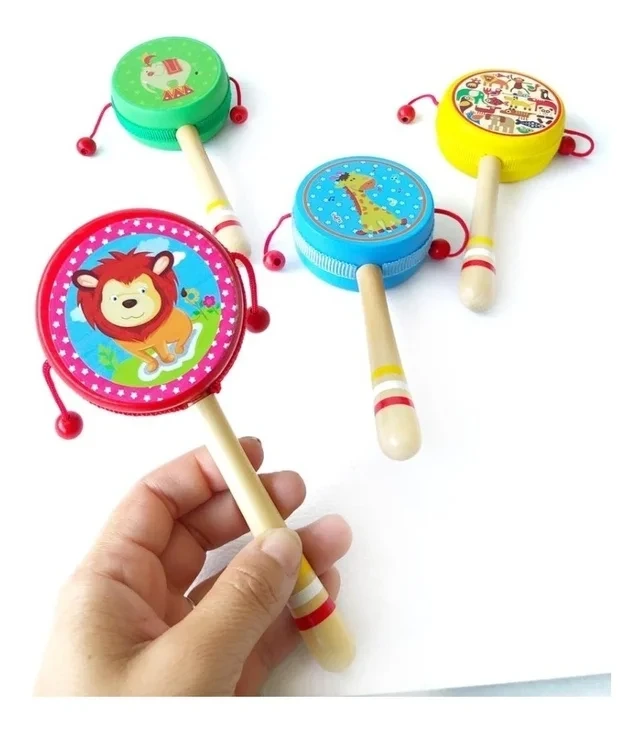 TAMBORCITO MANO DE MADERA INFANTIL